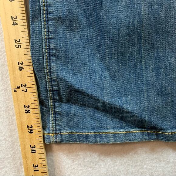 Loft Womens Original Boot Jeans Sz 12 Petite 31 Waist Western Classic Whiskered - Picture 9 of 12